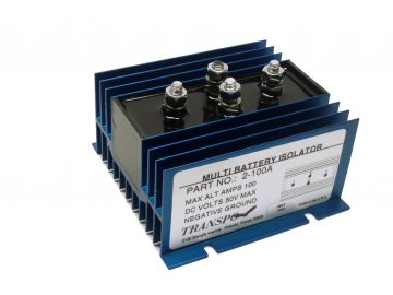 Battery Isolator 2-Batteries 1-Alternator 100-AMP